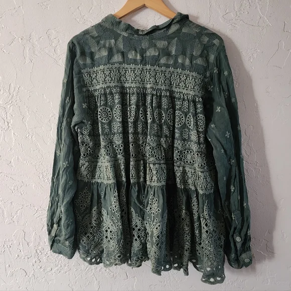 Johnny Was Leaf Top - Picture 4 of 5